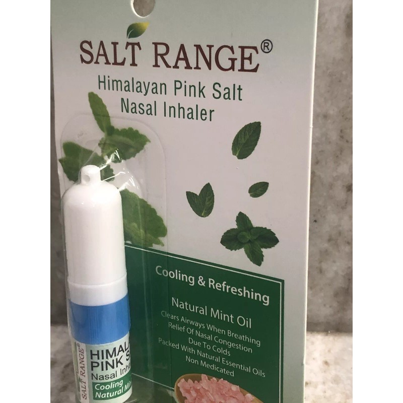 Salt Range Natural Mint Oil/Himalayan Pink Salt Nasal Inhaler. 0.07