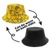 Bucket Hats Double-Side-Wear Reversible Fashion Sun Cap 80s 90s Hippie