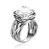 925 Sterling Silver Statement Ring - Wrap Vintage Design with