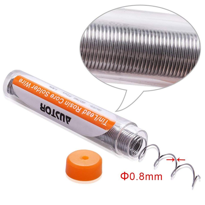 AUSTOR 6 Pack 60-40 Rosin Core Solder, Solder Wire Tin