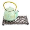 Sungmor Rectangle Cast Iron Trivets, 9.4 x 6.3 Inch Metal