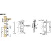 Sugatsune HC-65 Lamp Stamp, Stainless Steel Sliding Door, Narrow Mouth