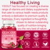 Glucose Gummies Raspberry Flavor, Quick Energy Fuel Support for Active