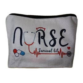 Kulturbeutel Krankenschwester Nurse Survival Kit 26 x 18 cm Portemonnaie Geldbörse Kosmetiktasche Deko MU K60