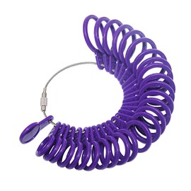 NIUPIKA Ring Sizer Set Plastic Ring Size Measuring Tool for Men/Women Finger Sizing Gauge Kit Jewelry Making Tool UK US Size 1-13 with Half Size Plastic Ring Sizer Belt