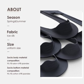 ZONEBIKE women Socks No Show Low Cut Liner Non Slip Invisible Hidden socks Comfort Breathable 5 Pairs (Black)