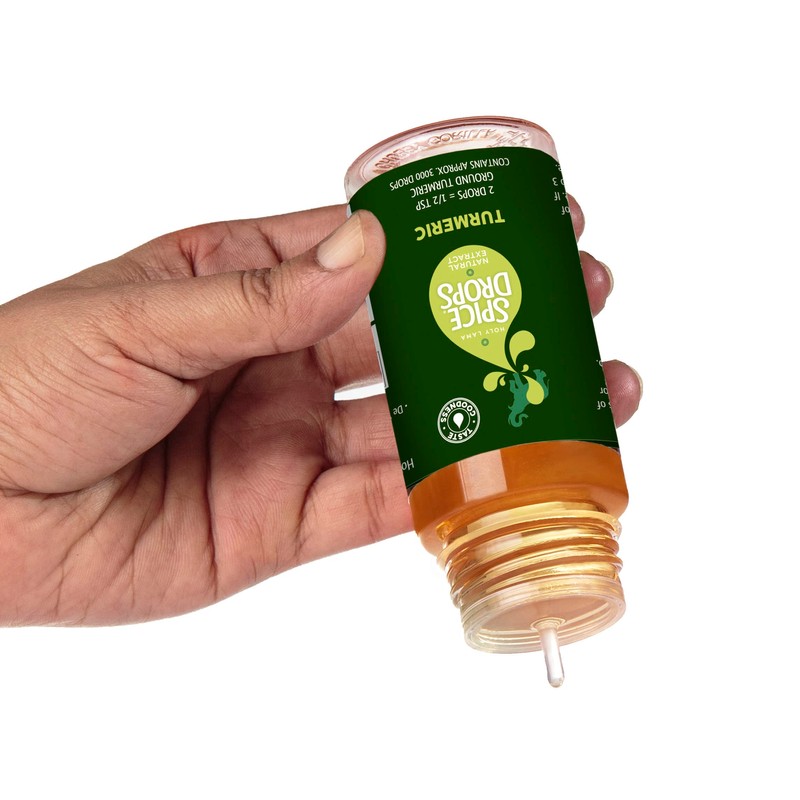 Holy Lama Spice Drops Turmeric Extract - Natural Cooking Ingredient.