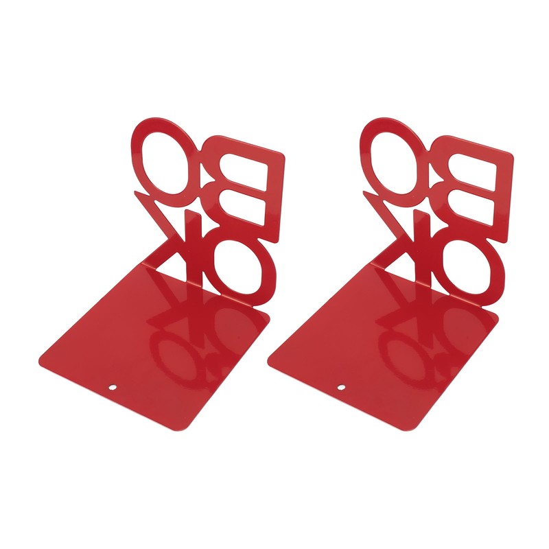 1 Pair Modern Bookend Non Slip Heavy Duty Decorative Book