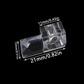 yyangz 50PCS Clear Glass Mirror Support Clip Plastic Mirror Holder Clip Wardrobe Mirror Glass Clip Fixing Clip Mirror Nail Glass Bracket Mirror Buckle Accessories Crystal Mirror Hanging Hardware