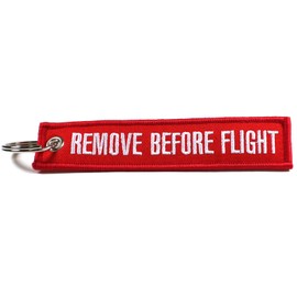 Rotary13B1 - Llavero rojo de alta calidad para quitar antes del vuelo, Rojo -, Rojo