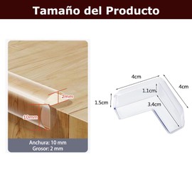 JOYORIA 6m Protector de Esquinas,Proteccion de bordessilicona,Tira Protectora de Bordes Transparente con 4 Protectores de Esquina, Protege Bebé, Anciano, Muebles