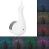 PeacockShaped Projection Lamp Decorative Light Touch Control ABS Nightlight Bedroom(White
