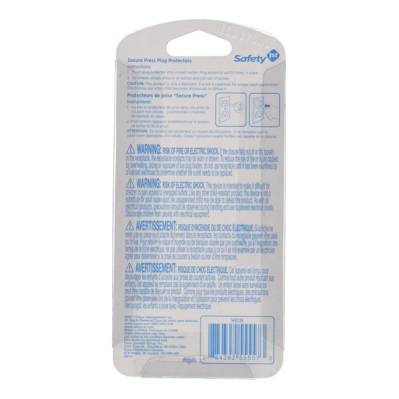 Safety 1st 36 Paquete De Prensa Asegure Conecte Protectores