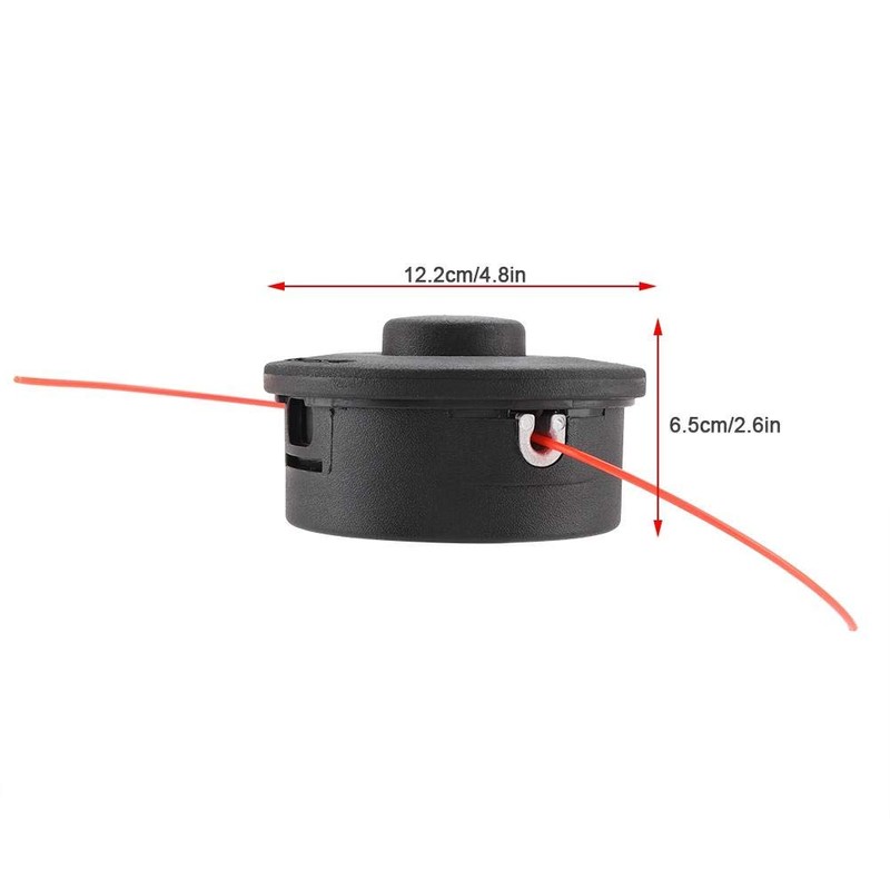 Cabezal de cortacésped con bobina de nailon de plástico duradero