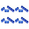 12Pcs Braided Engine Spark Plug Wire Hose Separator Clamp Fitting