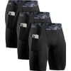 ATHLIO Men's (Pack of 3) Athletic Cool Dry Compression Shorts,