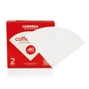Hario-Compatible #2 Oxygen-Bleached White Coffee Filters for V60 Dripper, 40ct