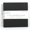 Trimcraft SCALB016 Simply Creative Plain Black Scrapbook Album 8"x8" (40