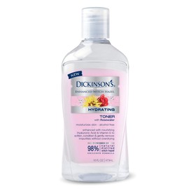 Dickinson's Enhanced Witch Hazel - Hydrating Toner - With Rosewater - 473 Milliliters