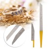 2pcs 6# Long &amp; Short Flat Edge Jewelry Engraving Handpiece