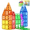 Coodoo 60 PCS Magnetic Building Tiles Kids Toys STEM Magnetic