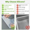 Mofason Silicone Shower Splash Guard, Clear Bathtub Corner Splash Guard,