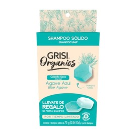Shampoo Sólido Agave Azul para Cabello Seco, 75gr