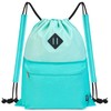 WANDF Drawstring Backpack, Sports Gym Bag with Wet Pocket, Water
