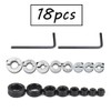 Zasvec Depth Limiter Adjusting Ring 16 Pieces Drill Depth Stop