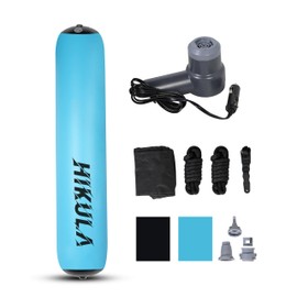 HIKULA Inflatable Boat Fenders - Boat Dock Bumpers, 6FT/10FT Heavy Duty Dock Fender with Storage Bag, 12V High Flow Air Pump, Pontoon Boat Fender for Tying up Fishing Boats, Jet Skis, Yachts