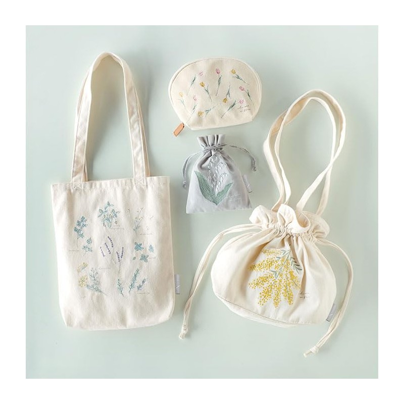 ito& Embroidered Shell Pouch Pouch Herb