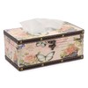 TOLIDA PU+ Wood Rectangular Tissue Box Cover - Retro Household