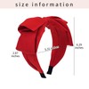 HFZRZFH Red Big Bow Headband for Women - Stylish Knotted