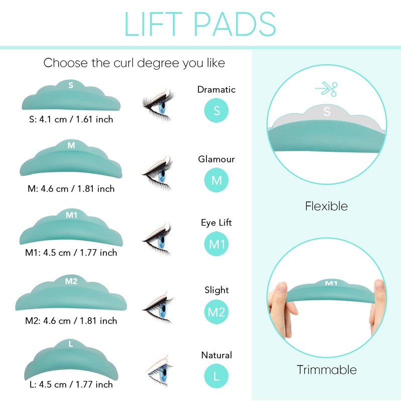 Libeauty Lash Lift Pads Small Soft Under Eye Pad Medium