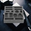 Operitacx Graphite Oil Tank Mold 3.94X3.94X0.79 Inch Multi-Hole Graphite Jewelry