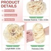Felendy Messy Bun Hair Piece Wavy Curly Scrunchies Fluffy Donut