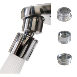 Aireador Giratorio para Grifo de Fregadero, Boquilla para Grifo de Cocina y baño, Extensor de Grifo, rociador Giratorio de 360 Grados para Grifo de Fr