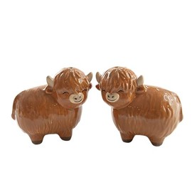 Sass & Belle Highland Cow Salt & Pepper Shakers