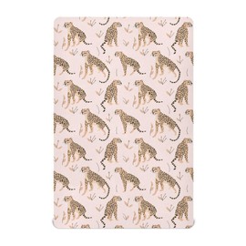 Cheetah Leopard Crib Sheets Stretchy Portable Sheets for Baby Toddler Breathable Soft Crib Mattress Sheet for Girls Boys