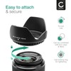 CELLONIC Ø 58mm Lens Hood Compatible for Ø 58mm Plastic