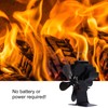 Stove Fan Single Head 5 Blade Wood Burning Fireplace Fan