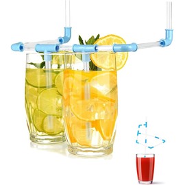 Reusable Silly Straws Make Your Own Straw, 30 Pcs DIY Crazy Connectors Kit Funy Straw Build A Straws for Christmas, Birthday Party, Carnivals