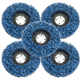 S-NET SN-346-CD Cleaning Polishing Disc Rust Removal Grinding DIY Matte Paint Removal Sander Paint Grinder Set of 5 Blue