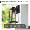 Emliviar Outdoor Wall Lantern, 13.8 Inch 1-Light Exterior Porch Light