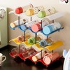 Organizador de Botellas Apilable para 14 Botellas, Soporte para Botellas,
