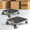 (2 Pack) Heavy Duty 551LB Square Moving Dolly - 3"