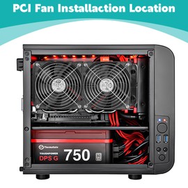 SXDOOL 240mm Water Cooling Radiator with Aluminum Heat Exchanger and 2X 120mm 12025 High-Speed Fan for PC, CPU, VGA DC12V
