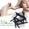 30pcs Black Metal 7-Teeth Wig Grip Comb Clips, Secure and