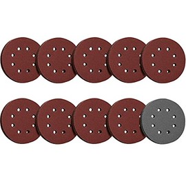 125mm Sanding Discs Pads Hook and Loop 100Pcs 80/180/240/400/800/1000/1200/1500/2000/3000 Mixed Grit, 8-Holes Round Sanding Disc Assortment for Random Orbital Sander
