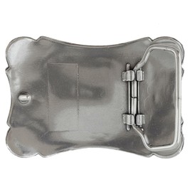 HA0038 Western Floral Scroll Engraved Belt Buckle Fits 1-1/2"(38mm) Belt (Antique Silver)